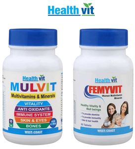 Picture of Healthvit Multivitamins for Men & Women Combo