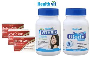 Picture of Healthvit Beauty Kit for Strong Hair & Brighter Skin