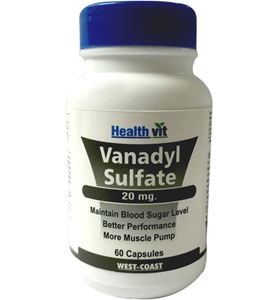 Picture of Healthvit Vanadyl sulfate 20mg 60 Capsules