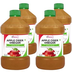 Picture of StBotanica Apple Cider Vinegar - 500ml Pack Of 4 - 100% Natural and Pure - #1 Selling