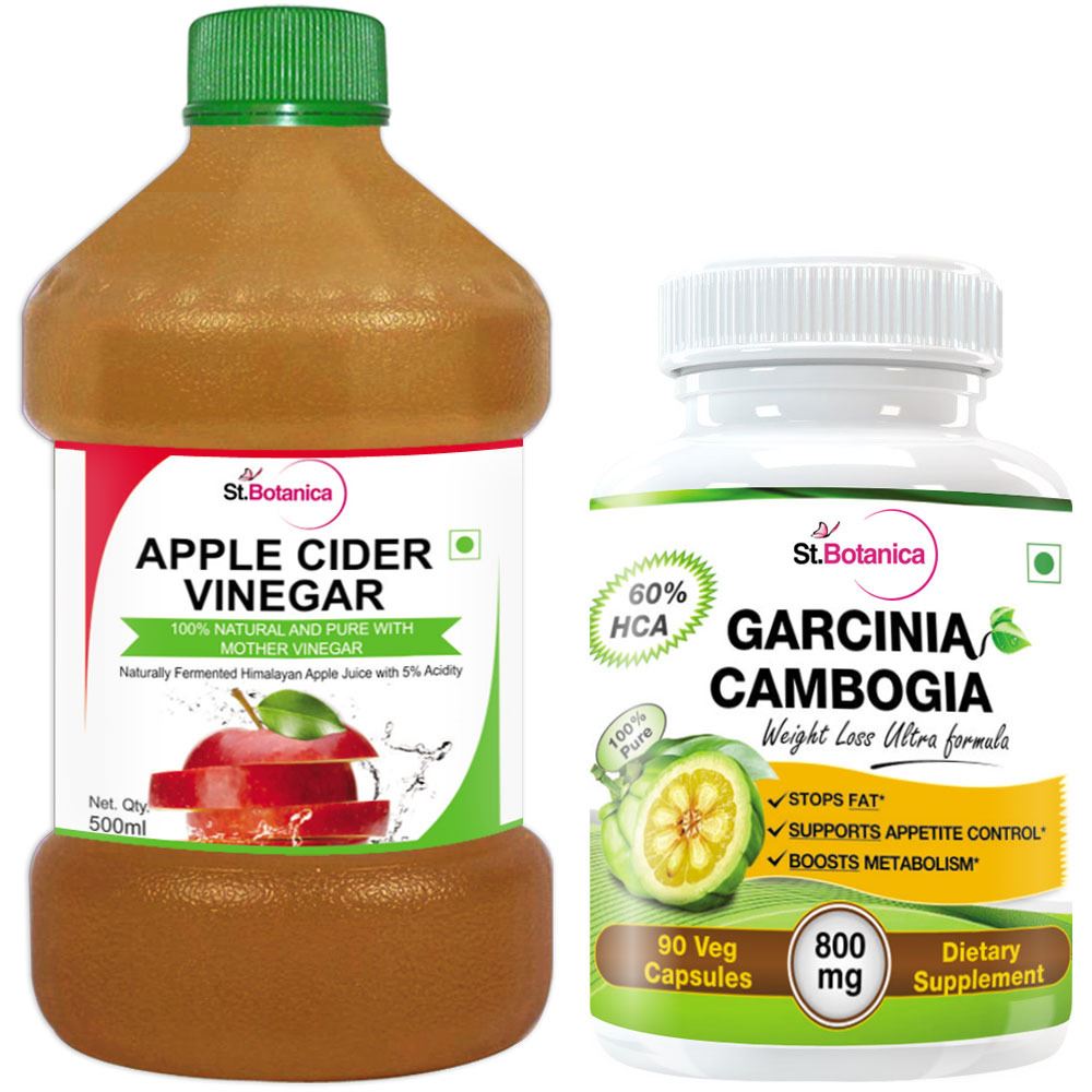 StBotanica Apple Cider Vinegar - 500ml + Garcinia Cambogia ...