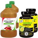 Picture of StBotanica Apple Cider Vinegar - 500ml + Garcinia Cambogia Ultra 80% Hca 750mg - 90 Veg Caps - 4 Bottles (2+2)