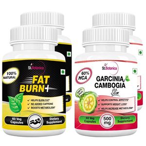 Picture of StBotanica Fat Burn+ + Garcinia Cambogia Slim 60 Veg Caps (2+2 Bottles)