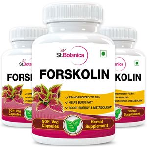 Picture of StBotanica Forskolin 500mg Extract - 90 Veg Capsules - 3 Bottles