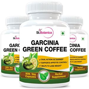 Picture of StBotanica Garcinia Green Coffee for 500mg Extract - 90 Veg Capsules - 3 Bottles