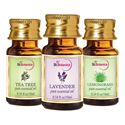 Picture of StBotanica Lavender + Lemongrass + Tea Tree Pure Essential Oil (10ml Each)
