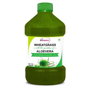 Picture of StBotanica Wheatgrass With Aloevera - 500ml - 100% Natural
