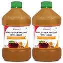 Picture of StBotanica Apple Cider Vinegar With Honey - 500ml - 100% Natural With Goodness of "Mother" of Vinegar - 2 Bottles