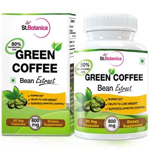 Picture of StBotanica Green Coffee Bean Extract For Weight Loss -  800mg - 90 Veg Caps