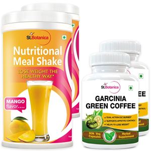 Picture of StBotanica Garcinia Green Coffee 500mg Extract + Nutritional Meal Replacement Shake (2+2 Bottles)