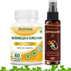 Picture of Morpheme Arthcare Oil Spray (100 ml) + Boswellia Curcumin Plus
