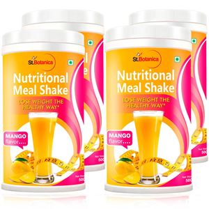 Picture of StBotanica Nutritional Meal Replacement Shake for Weight Lose, Mango - 500g (Pack of 4)