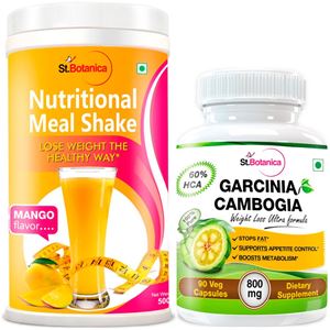 Picture of StBotanica Nutritional Meal Shake - Mango + Garcinia Cambogia 60% HCA 800mg 90 Caps