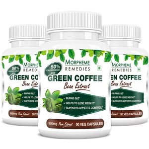 Picture of Morpheme Green Coffee 500mg Extract 90 Veg Capsules - Buy 2 Get 1 Free