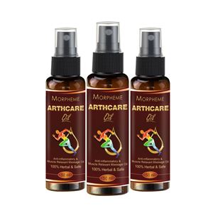 Picture of Morpheme ArthcareOil For Joints, Muscular Pain, Back and Knee Pain (50 ml) - 3 Bottles