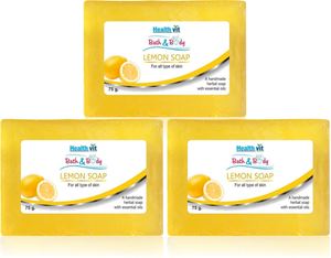 Picture of Healthvit Bath & Body Lemon Soap.