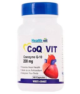 Picture of Healthvit Co-Qvit CO-Q 10 Enzyme 200 mg 60 capsules