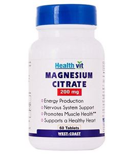 Picture of Healthvit Magnesium Citrate 200 Mg 60 Capsules