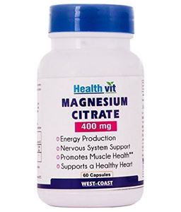 Picture of Healthvit  Magnesium Citrate 400 Mg   (60 Capsules)