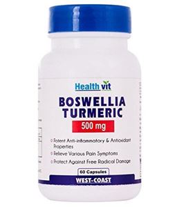 Picture of Healthvit Boswellia Turmeric 500mg Extract 60 Capsules