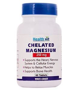 Picture of HEALTHVIT CHELATED MAGNESIUM 250 MG 60 Tablets