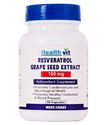 Picture of Healthvit Resveratrol 100mg with Grape Seed Extract 60 Capsules