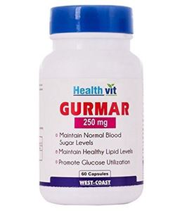 Picture of Healthvit Gurmar 250 Mg 60 Capsules