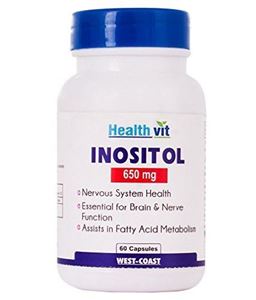 Picture of Healthvit Inositol 650 Mg 60 Capsules