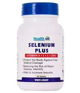 Picture of Healthvit  Selenium Plus (Vitamins A, C, E, Zinc)  60 Tablets