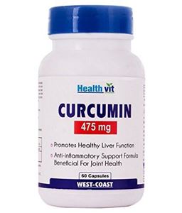 Picture of Healthvit Curcumin (Curcumin Extract 95%) 475mg 60 Capsules
