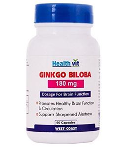 Picture of Healthvit Ginkgo Biloba 180mg 60 Capsules