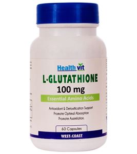 Picture of Healthvit L-Glutathione 100 mg 60 Capsules