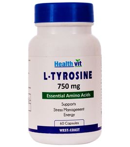 Picture of Healthvit L-Tyrosine 750 mg 60 Capsules