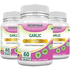 Picture of Morpheme Garlic 500mg Extract - 60 Veg Caps - 3 Bottles