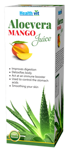 Picture of Healthvit Aloevera Mango Juice (500 ml)
