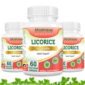 Picture of Morpheme Licorice Caps - 500mg Extract - 60 Veg Caps - 3 Bottles