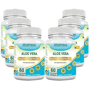 Picture of Morpheme Aloe Vera 500mg Extract 60 Veg Caps - 6 Bottles