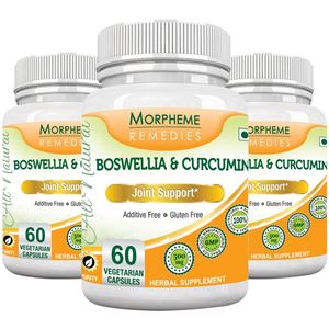 Picture of Morpheme Boswellia & Curcumin 500mg Extract 60 Veg Caps - 3 Bottles