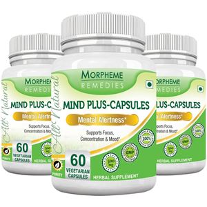 Picture of Morpheme Mind-Plus 500mg Extract 60 Veg Caps - 3 Bottles