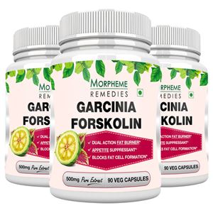 Picture of Morpheme Garcinia Forskolin 500mg Extract 90 Veg Caps - 3 Bottles