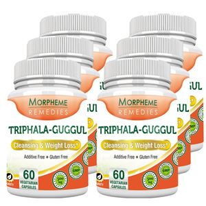 Picture of Morpheme Triphala Guggul Supplements 500mg Extract 60 Veg Caps - 6 Bottles