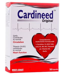 Picture of West Coast Cardineed Original Heart Health 30 Capsules.
