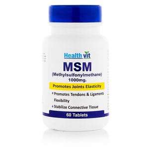 Picture of Healthvit MSM ( Methylsulfonylmenthane ) 1000mg 60 Tablets
