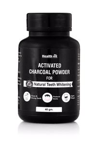 Picture of Healthvit Activated Charcoal Powder for Natural Teeth Whitening - 40 g